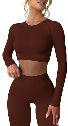 MAYROUND Seamless Yoga Outfits Sets 2 Piece High Waist Running Shorts Workout Sports Sling Bra Set for Women Gym Fitness Athletic