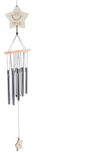 Campane a Vento, Scacciapensieri da Esterno,8 Tubi in Alluminio Campane a Vento, Sonaglio a Vento Metallo,Campanelli a Vento per Esterni,Scacciapensieri da Appendere,per Casa Albero Terrazzo Esterno