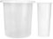 Nurnesy Vaso de hielo transparente, reutilizable, afeitado con tapa, el cubo de hielo recargable que hace un modelo