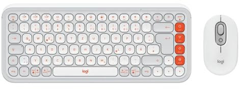 Logitech Pop Icon Combo, Ensemble Clavier et Souris Bluetooth, Frappe Confortable, Touches et Boutons programmables, clics discrets, Easy-Switch Jusqu’à 3 dispositifs