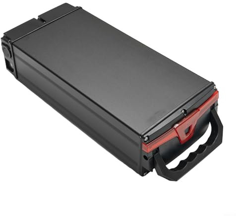 FACULX Electric Bike Shelf Battery Box, E-Bike Battery Capacity Case, Ebike 1865/21700 Large Capacity Holder Case