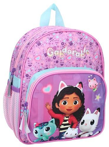 Gabby's Dollhouse Gabby Rucksack Rosa Puppenhaus 29x23x10cm Schule Kindergarten Sport