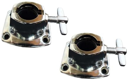Harilla 2x Tom Beckenhalter Klemme Bass Drum Tom Halterung für Drum Set