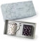 TEA SHOP - Pack Taza de porcelana con Filtro y Tapa + Lata y Cuchara medidora - Set Tea Time Classic Pyrenees - Perfecto para Regalo