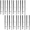 Jiubiaz 12er Set H-Pfostenanker 121 x600 mm – H-Pfostenhalter für Zaun- und Holzpfosten, Robuste H-Anker für Gartenzaun, Carport, Pavillon und Holzbauprojekte
