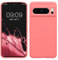 kwmobile Handyhülle für Google Pixel 8 Pro Hülle, für Pixel 8 Pro Case - Hülle Silikon - kabelloses Laden - Pastell Koralle