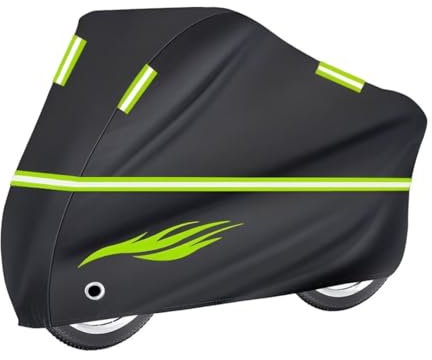 Funda Moto Exterior Compatible con Kawasaki GPZ 400R 1985-1989,Resistente al Sol, a la Lluvia, al Polvo, al Viento y a la Nieve Funda Protectora Moto(Black)