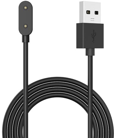 MohLythrix Charger Cable for Huawei Watch Fit/Fit 2, Band 9/8/7/6/6 Pro, Honor Band 9/7/6/Watch ES/4X/4 Pro Magnetic Wireless USB Fast Charging Cord, 100cm, Black