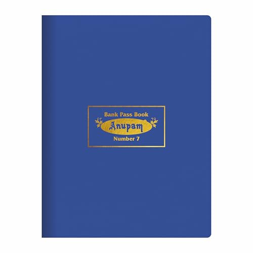 Anupam Bankkartenbuch Nr. 7 (21 cm x 16 cm), hochwertiges robustes Material, PVC-Einband, 80 g/m², Zahlungsbuch, 96 Seiten Buch