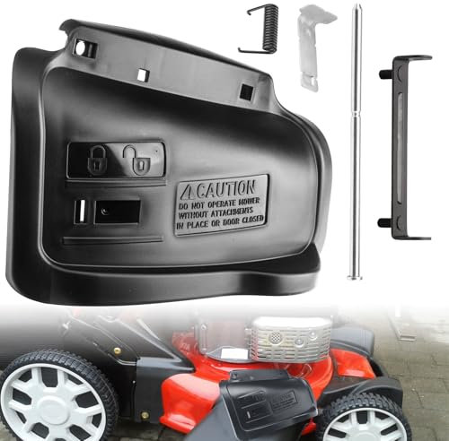 Haiouus Mulching Door with Spring/irod Rod/Hardware Compatible with Green-Works 48V(2x24V) 21 Self-Propelled Lawn Mower