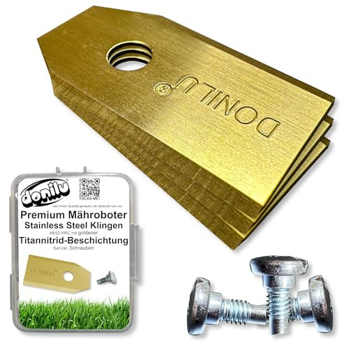 30x DONILU® Titan Messer Klingen - kompatibel mit Gardena R38Li, R40Li, R45Li, R50Li, R70Li, R75Li, R80Li, R100Li - Mähroboter Ersatzmesser als Ersatzteile