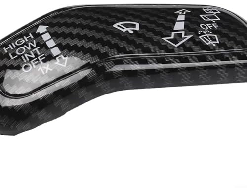 Fauhapyway Auto-Lenkrad-Steuerung, Scheinwerfer-Wischerschalter, Verkleidung für Golf 7 7,5 MK7 für Golf 8 Innenzubehör (schwarz)