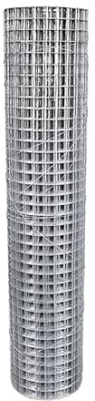 Galvanised Wire Mesh Roll, 1.2m x 15m, 50mm Square Grid, 2mm Wire Heavy Duty 1200mm