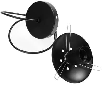 Tofficu Douille de Lampe Suspendue avec Trou Daération Support Pratique pour Ampoule Compatible Lampe à Suspension et Abat Jour Verre pour Salle à Manger et Bureau Industriel