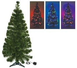 nextradeitalia 1 PZ Albero di Natale A Fibre OTTICHE Multicolor - cm.100h. Base in plastica MOD.FERX.FERXRRNTL