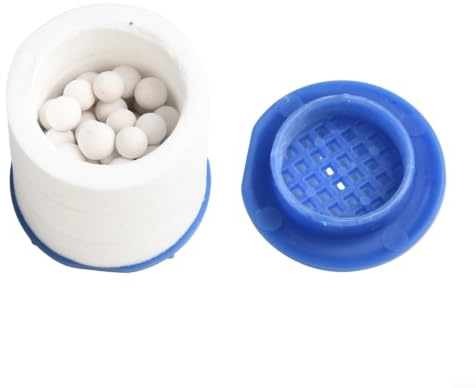 10pcs Shower Filter Elements PP Cotton and Mineralized Balls Dual Stage Filtration for Iron Removal Impurities Reduction High Flow Rate 3.5x3cm Size(10PCS)