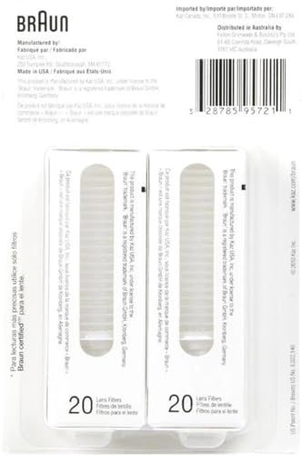 Braun Thermoscan Lens Filter Covers, 20 Pieces