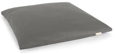 LOTUSCRAFTS® Meditationsmatte, Zabuton STANDARD, 4cm Dicke, Lotuscrafts Meditationskissen, Unterlage für entspannte Meditation, Waschbarer Bezug aus 100% Baumwolle, GOTS Zertifiziert