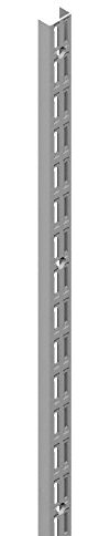 ELEMENTSYSTEM Classic 32 Wandschiene 2-reihig H 2060 mm weißalu 10002-00070