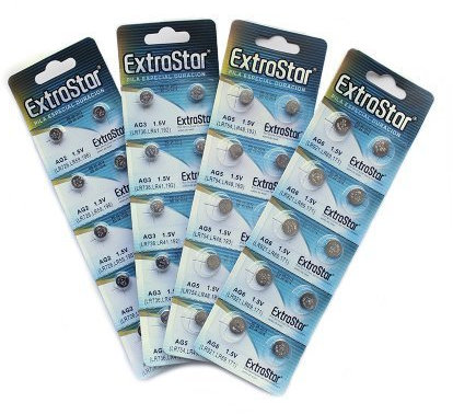 5 BATTERIE A BOTTONE PILE AG3 1,5v LR41 LR736 392A SR736 SG3