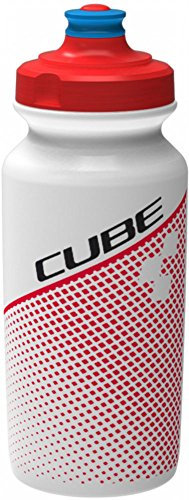 Cube Icon Teamline Bottle - Red/Blue/White, 0.5L / Bicycle Cycling Cycle Biking Bike Riding Ride Mountain MTB Water Liquid Storage Store Vessel Bidon Flask Canteen Sport Exercise Drinking Drink Gym