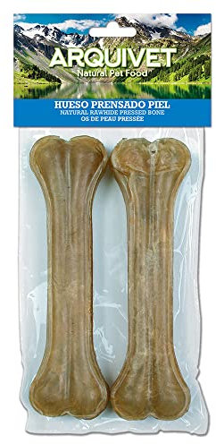 ARQUIVET Os de peau pressée - 20 cm sachet 2 unités - collations pour chiens - bonbons, prix, récompenses canines - délicieuses friandises pour chiens