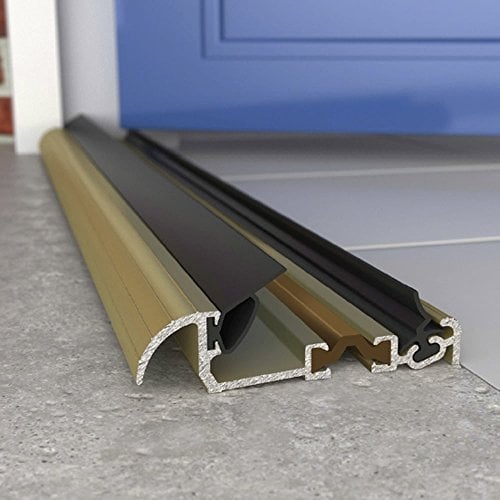 Exitex Macclex 15/2 Metal Door Cill Draught Excluder Threshold - Gold 914Mm (36)