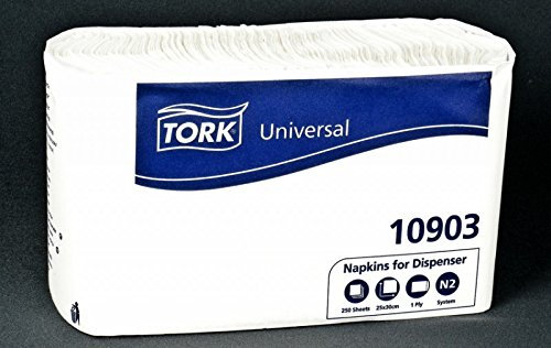 250 Spenderservietten weiss, 1 lag., 25x30 cm 10903