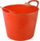 Easy Shopping Large Medium Small Flexi Tub Garden Home Flexible Colour Rubber Storage Container Bucket Polyethylene Flex Tub- MADE IN U.K. (Medium 26 Liter, Red)