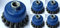 4 Topfbürsten Ø 65 mm gezopfte Schleifbürste M14 x 2 Drahtbürste