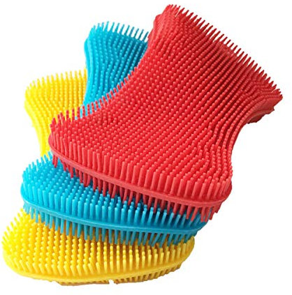 Silicone sponge for dishwashing, kitchen scrubber