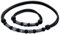 HANA LIMA Schmuck Set Edelstahl Perlen Lederhalskette Surferkette Halskette Armband Lederarmband Surferarmband