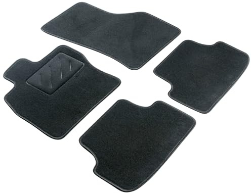 WALSER Comfort Auto Teppiche für Ford Fiesta VI 06/2008-2017, 100% passgenaue Auto Fußmatten Made in Europe, Fußmatte Auto, Autoteppich Auto, Fussmatten Auto