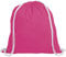 sin4sey 10er Set Baumwollbeutel Turnbeutel Baumwollrucksack Sportbeutel (pink)