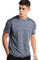 Zengjo Sports T Shirt Men, Quick Dry Gym T Shirt Mens Running Top Long Sleeve, 21-marled Navy, M