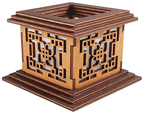Tanno Design® Japan Kerzenhalter Akina mit Teelichtfunktion birnbaum/braun