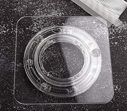 7 Clear Cookie Decorating Turntable with Non-slip Mat, San Sop Acrylic Bearing Base with Square Clear Top,Icing your cookies & cupcakes easier