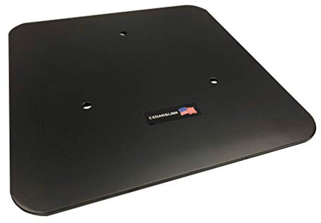 12X12 Black Aluminum Base Plate/Top For 10x10 Cedarslink Triangle trussing
