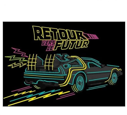 SD toys - Puzzle Retour Vers Le Futur - Delorean Neon Francais 1000pcs - 8435450252457
