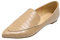 Feversole Women's Pointed Pumps, de Mujer I Flats Pisos de Mujer I Pisos Puntiagudos I Zapatos sin Cordones Bailarinas Cocodrilo Gris Pardo 37 EU