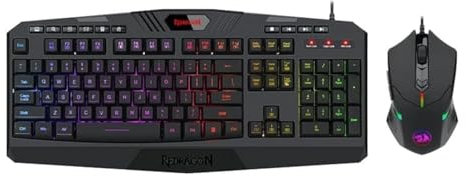 Redragon S101-5 Wired Gaming Keyboard & Mouse, Black