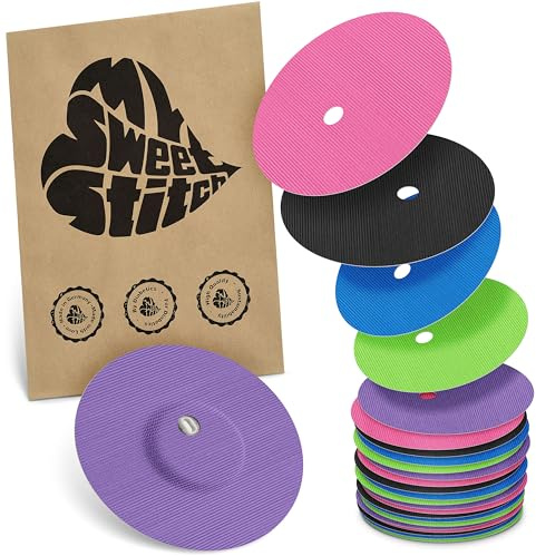 MySweetStitch - 25 x FreeStyle Libre 3 cerotti sensore, Overpatch rotondo Ø 60mm, con foro di ventilazione, cerotto impermeabile, traspirante, delicato sulla pelle, Rainbow