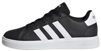 adidas Grand Court Lifestyle Tennis Lace-Up Shoes Tennisschuhe, Core Black/Cloud White/Core Black, 34 EU
