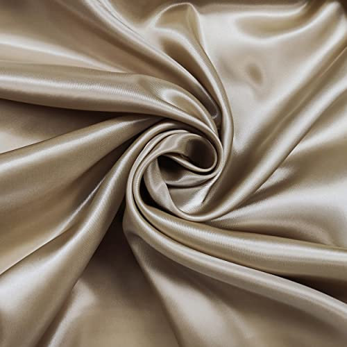 Panini-Stoffe, einfarbiger Satin-Stoff in 40 Farben, verkauft pro Stück, Näharbeiten, Schneiderkreationen und Kleidung