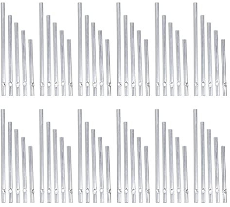 Cabilock Dekoration Stücke R? Aluminiumrohr Windglocke Rohre Wind Chime Glockenspiel Leere R?hrchen Ersatzteile DIY Basteln Zubeh?r für Garten Fenster Outdoor Aluminium Klangstäbe