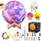 Paint Your Own Moon Lamp Kit, DIY Lava Lamp Night Light with Plastic Stand, Space Toys Night Light, Gifts for Teens Girls Boys, Art and Crafts Kit for Kids Ages 3 4 5 6 7 8 9 10 11 12+