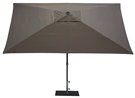 Maffei Art 475R Trend Parasol rectangulaire 300 x 200, fabriqué en Italie., taupe