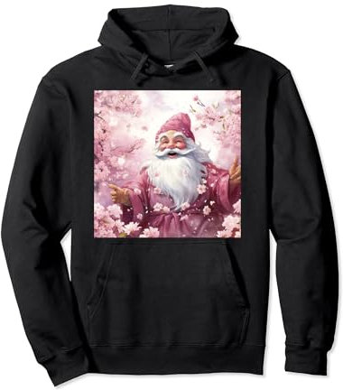 Cerisier en fleurs de carnaval Père Noël rose grand défilé Sweat à Capuche