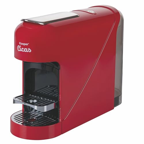 Macchina caffè espresso a capsule, rosso, 1400 W, Cicas Kooper