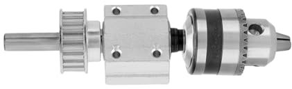 TICFOX Mandrini per Trapani da Banco B10,Mandrino Trapano B10,Tavolo Trapano Unpowered Mandrino Montaggio Fai Da Te Lavorazione del Legno Taglio Accessorio con Doppio Flangia Cuscinetti